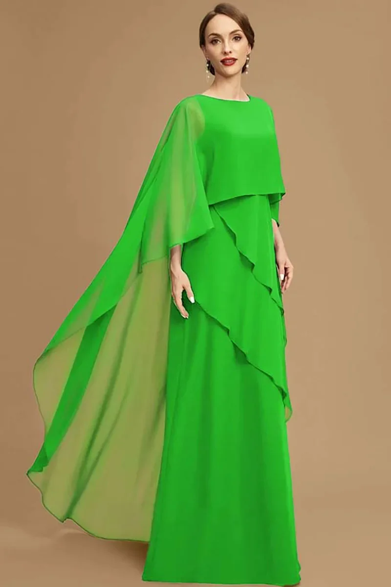Chiffon Cocktail Long Dress - Image 4